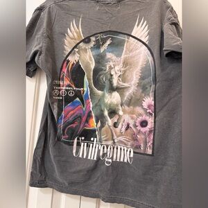 Civil Regime Men's Graphic Short Sleeve Tee - Washed Black